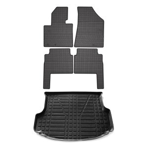 Kia Sorento Floor-Trunk Mats - Omac - El-Toro & YPS - Black - '11-'13